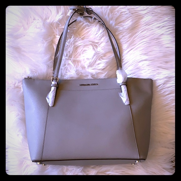 pearl gray michael kors bag